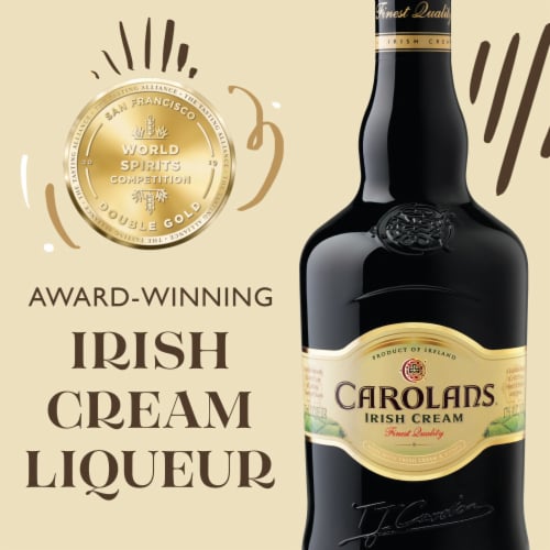 Carolans Cream Liqueur Perspective: top