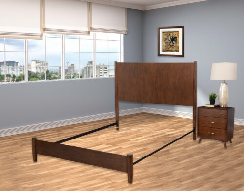 Hollywood Bed Frame Bolt On Bed Rails Twin/Full in Coffee Perspective: top