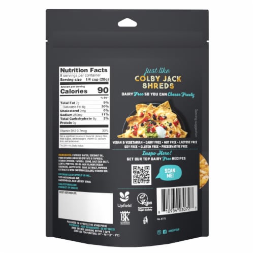 Violife Just Like Colby Jack Shreds, Dairy-Free & Vegan Perspective: top