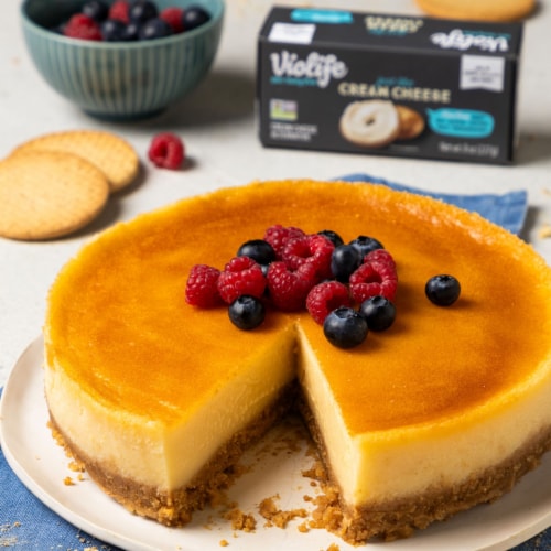 Violife Just Like Cream Cheese Dairy-Free Vegan Block Perspective: top