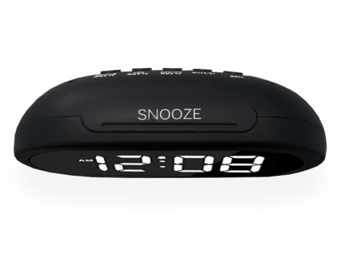 Riptunes 1.4  Display Alarm Clock w/5 sound settings - Black Perspective: top