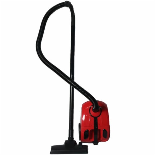 Impecca Bagged Canister Vacuum Cleaner - Red Perspective: top