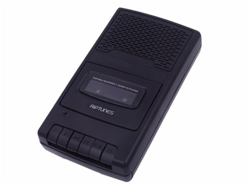 Riptunes Cassete Player And Recorder, Black Perspective: top
