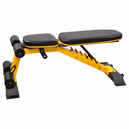 HulkFit Adjustable Utility Weight Bench for Incline Decline and Flat Exercise 1 Piece QFC