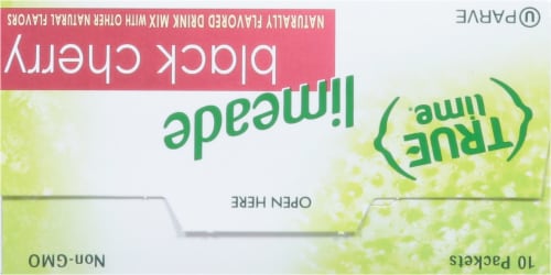 True Lime® Black Cherry Limeade Drink Mix Packets Perspective: top