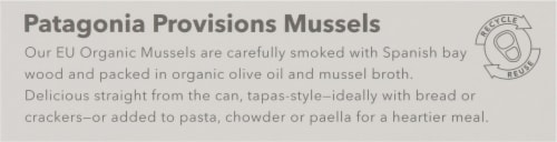 Patagonia Provisions® Smoked Mussels in Olive Oil + Broth Perspective: top
