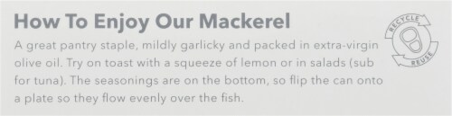 Patagonia Provisions® Roasted Garlic Mackerel in Olive Oil Perspective: top