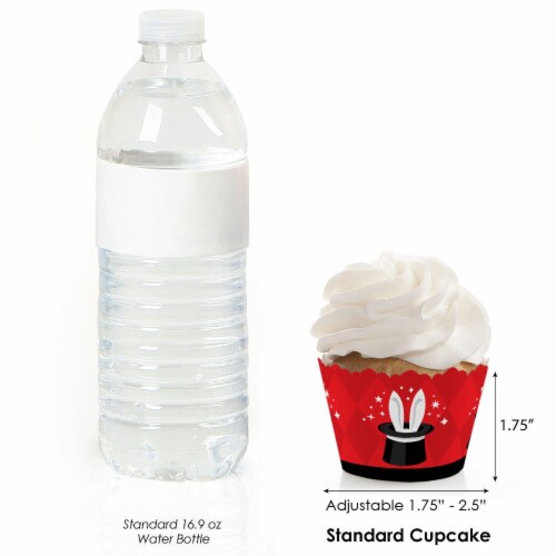 Big Dot of Happiness Magic - Birthday Party Decorations - Party Cupcake Wrappers - Set of 12 Perspective: top