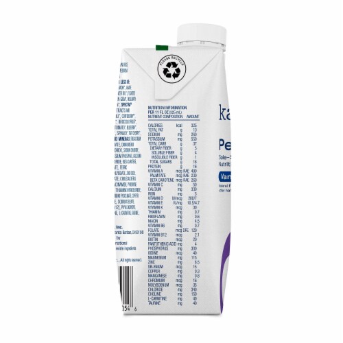 Kate Farms Peptide 1.0 Oral Supplement Vanilla 11 oz. Carton 12 Ct Perspective: top