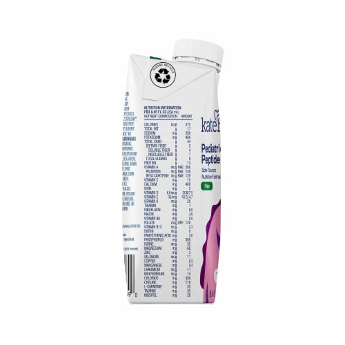Kate Farms Pediatric Peptide 1.5 Pediatric Oral Supplement Plain 8.45 oz Carton 12 Ct Perspective: top