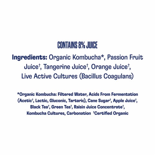 Health-Ade Kombucha® Passion Fruit Tangerine Kombucha Perspective: top