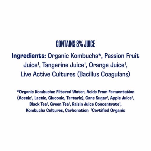 Health-Ade Kombucha® Passion Fruit Tangerine Kombucha Perspective: top