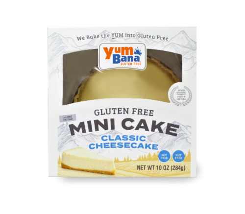 Yumbana Gluten Free Classic Cheesecake Mini Cake Perspective: top