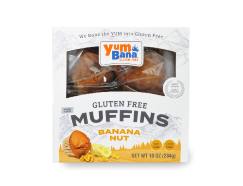 Yumbana® Gluten Free Banana Nut Muffins Perspective: top