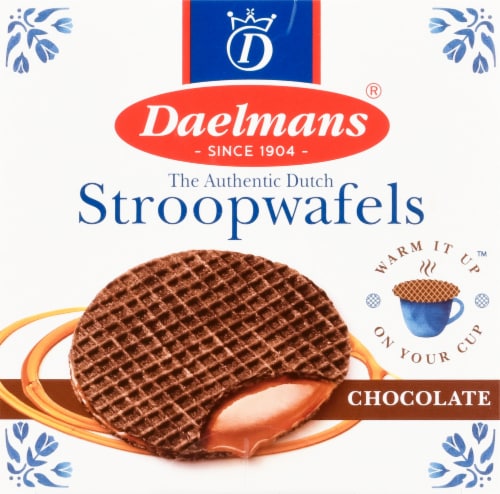 Daelman's® Chocolate Stroopwafels Waffle Cookies Perspective: top
