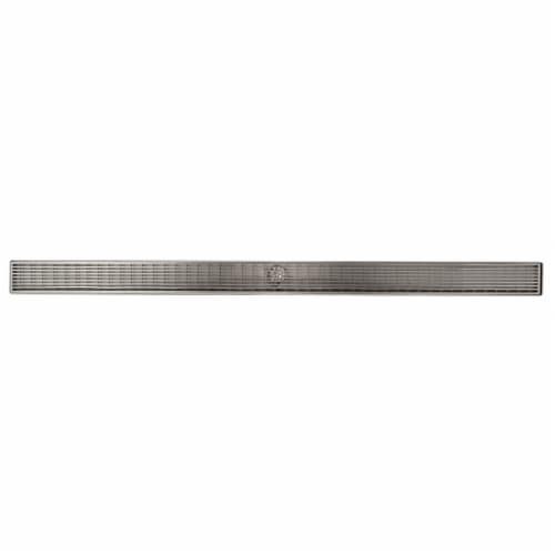 ALFI brand ABLD47D 47  Stainless Steel Linear Shower Drain with Groove Lines Perspective: top