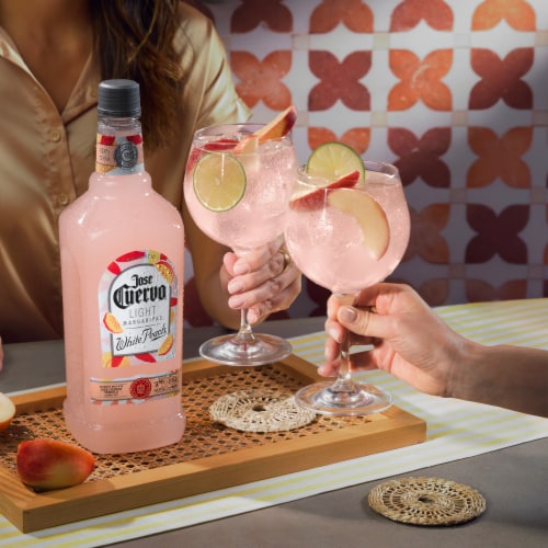 Jose Cuervo Authentic Margarita White Peach Light Prepared Cocktails Ready To Serve Perspective: top