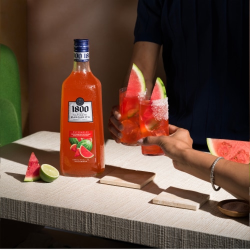 1800 The Ultimate Margarita® Watermelon Prepared Cocktails Ready To Serve Perspective: top
