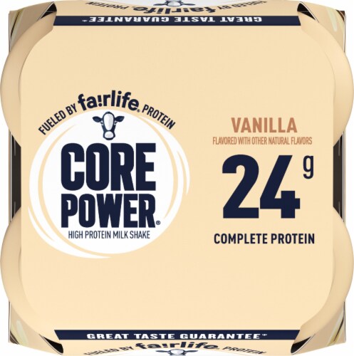 Core Power® Vanilla High Protein Milk Shakes Perspective: top
