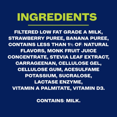 Core Power Strawberry Banana Protein Shake Perspective: top