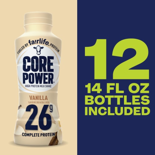 Core Power Vanilla Protein Shake Perspective: top