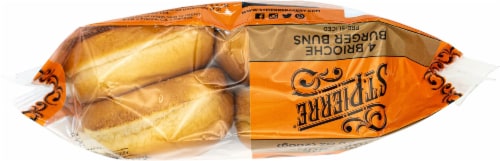 St Pierre® Brioche Hamburger Buns Perspective: top