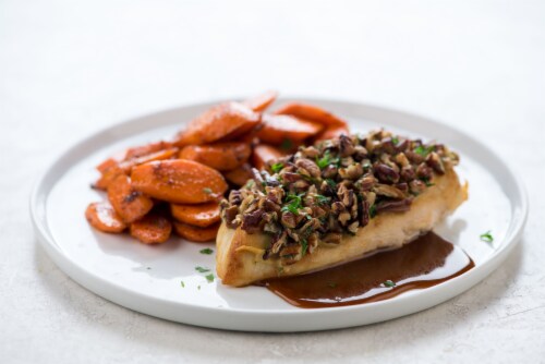 Home Chef Meal Kit Pecan-Crusted Chicken With BBQ-Spiced Carrots Perspective: top
