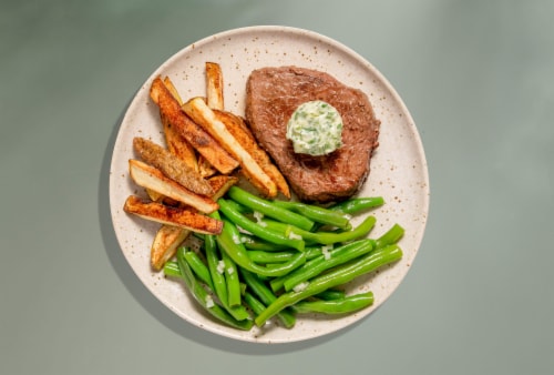 Home Chef Meal Kit Brasserie-Style Sirloin Steak Perspective: top