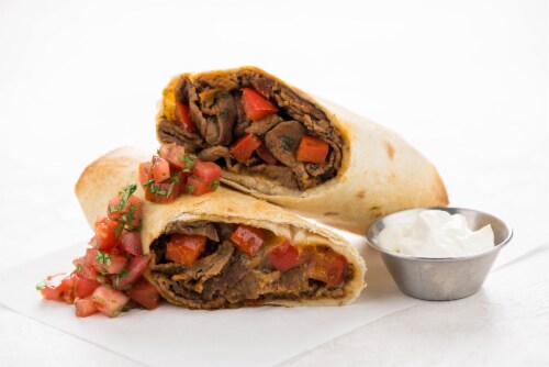 Home Chef Meal Kit Steak Strip Chimichangas Perspective: top