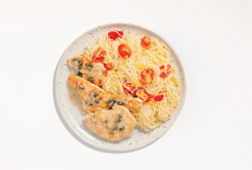 Home Chef Meal Kit Classic Chicken Piccata Perspective: top