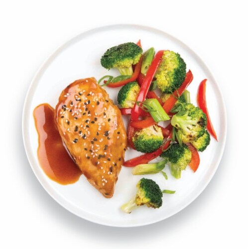 Home Chef Complete Meal Kit One Sheet Sesame Crusted Chicken Perspective: top