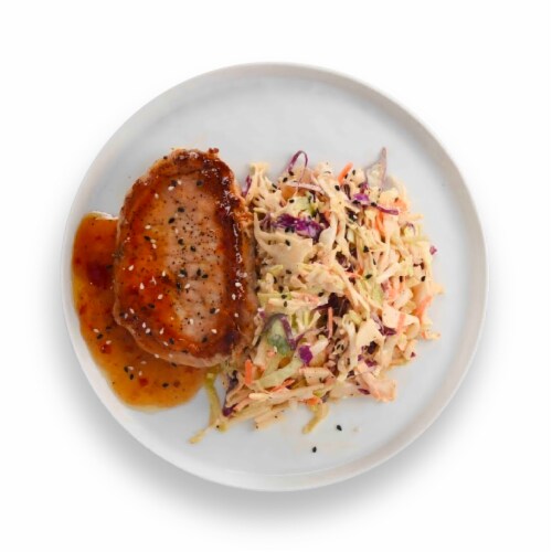 Home Chef Express Sweet Chile Pork Chop Perspective: top