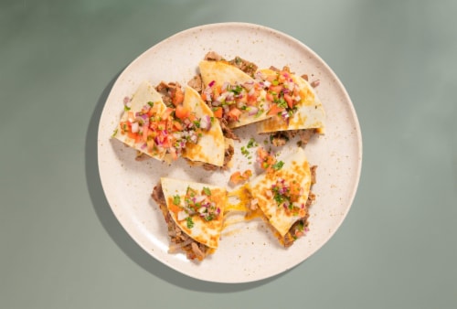 Home Chef Meal Kit Acapulco-Style Steak Quesadillas Perspective: top