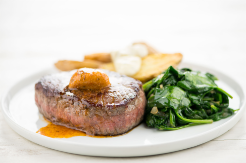 Home Chef Complete Meal Kit Creole Butter Steak Perspective: top