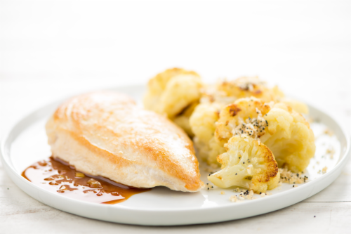 Home Chef Complete Meal Kit Chicken with Shallot Demi Perspective: top