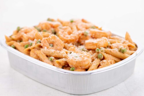 Home Chef Oven Kit Tuscan Tomato Shrimp Penne Perspective: top