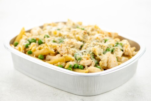 Home Chef Oven Kit Sun-Dried Tomato Chicken Alfredo Penne Perspective: top