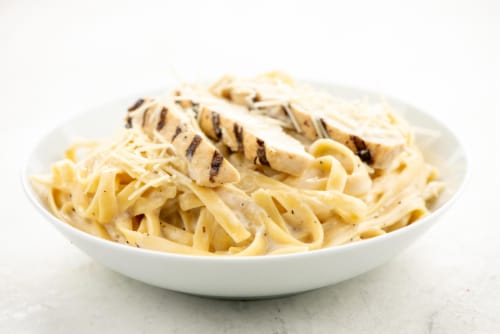 Home Chef Heat and Eat Chicken Fettuccine Alfredo Perspective: top