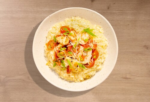 Home Chef® Meal Kit Shrimp Bruschetta Risotto Perspective: top
