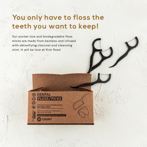 Dental Floss, Bamboo-Charcoal Perspective: top