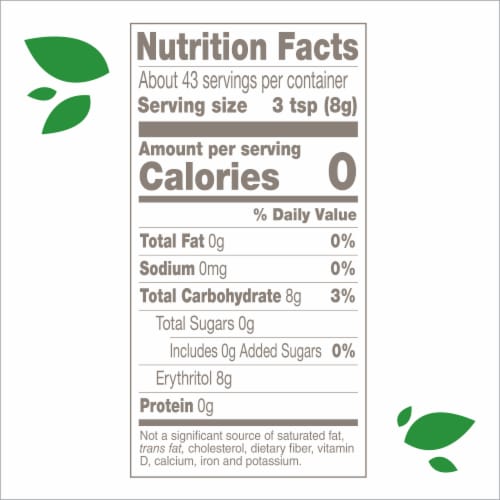 Truvia Sweet Complete Confectioners Calorie-Free Sweetener with the Stevia Leaf Bag Perspective: top