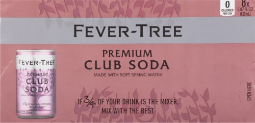Fever-Tree Premium Club Soda Cans Perspective: top