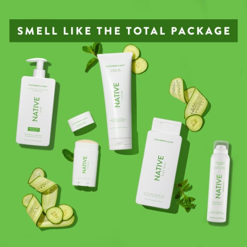 Native Cucumber & Mint Deodorant Perspective: top