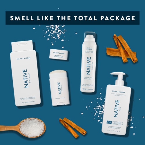 Native Sea Salt & Cedar Deodorant Perspective: top