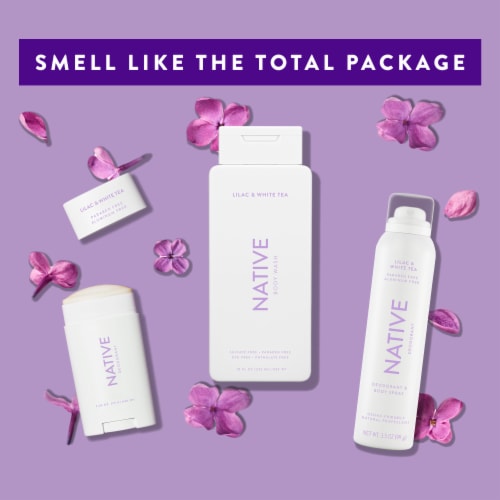 Native Lilac & White Tea Deodorant Perspective: top