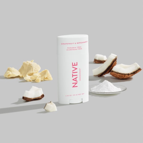 Native Grapefruit & Bergamot Deodorant Perspective: top
