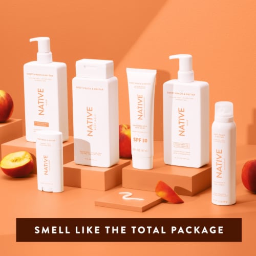 Native Sweet Peach & Nectar Deodorant Perspective: top