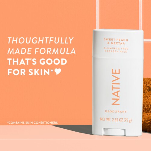 Native Sweet Peach & Nectar Deodorant Perspective: top