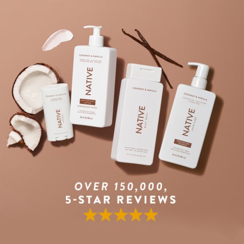 Native Moisturizing Conditioner with Coconut and Vanilla, Sulfate Free for Men and Women Perspective: top
