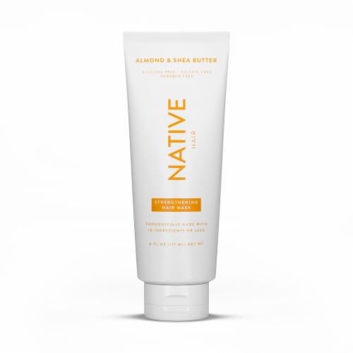 Native Almond & Shea Butter Strengthening Hair Mask Perspective: top